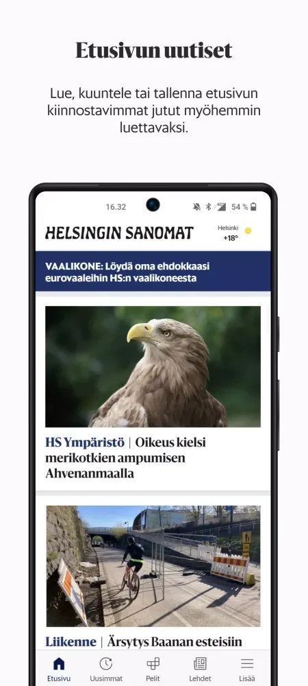 Helsingin Sanomat Screenshots