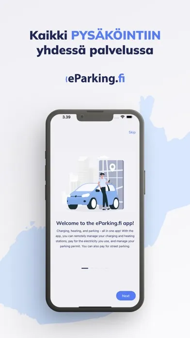 Tangkapan skrin eParking.fi