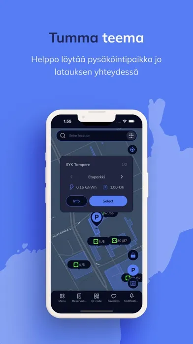 Tangkapan skrin eParking.fi