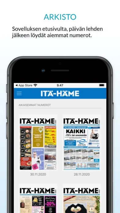 Ảnh chụp màn hình của Itä-Häme, päivän lehti
