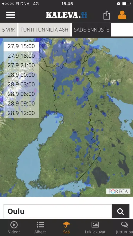 Zrzuty ekranu Kaleva.fi