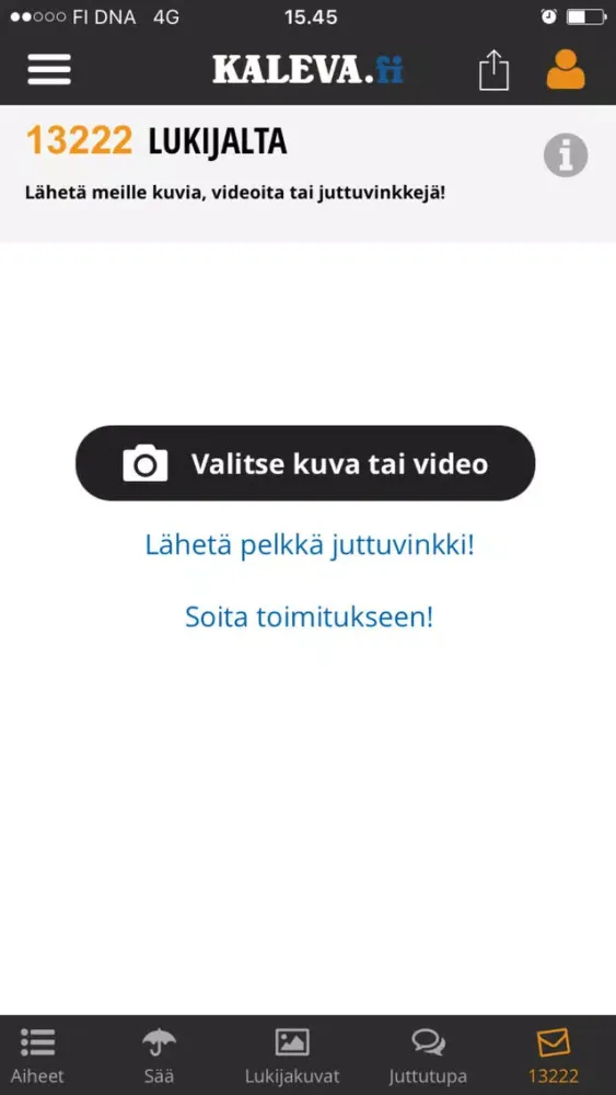 Zrzuty ekranu Kaleva.fi