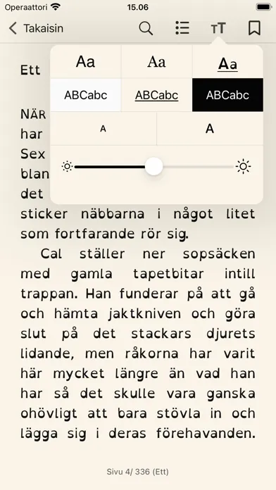 E-kirjasto Screenshots