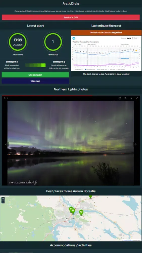 Aurora Alert - Arctic Circle 스크린샷