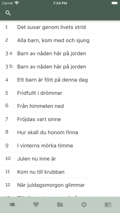 Captures d'écran de Sions Sånger