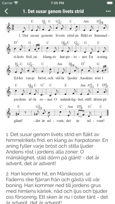 Captures d'écran de Sions Sånger