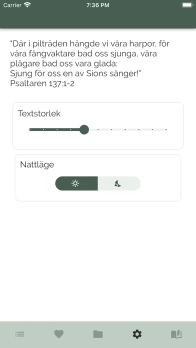 Captures d'écran de Sions Sånger