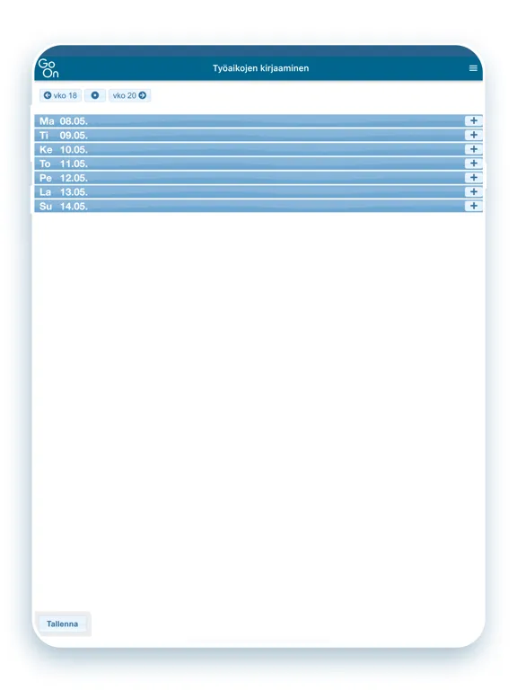 ภาพหน้าจอของ Go On Yhtiöt iPad 