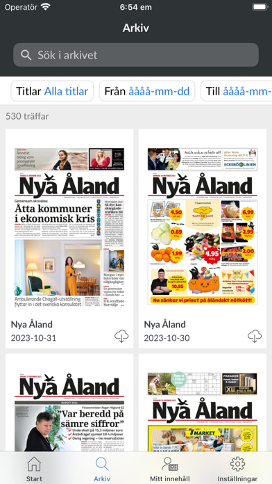 Nya Åland سکرین شاٹس