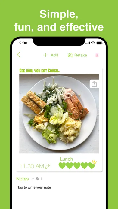Скриншоты My Plate Coach See How You Eat