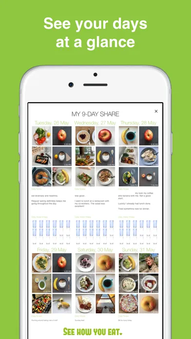 Ảnh chụp màn hình của Food Diary See How You Eat App