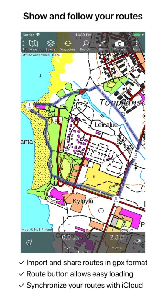 Screenshot di Topo GPS Finland