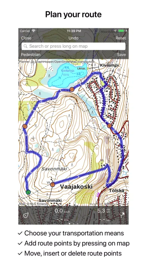 Screenshot di Topo GPS Finland
