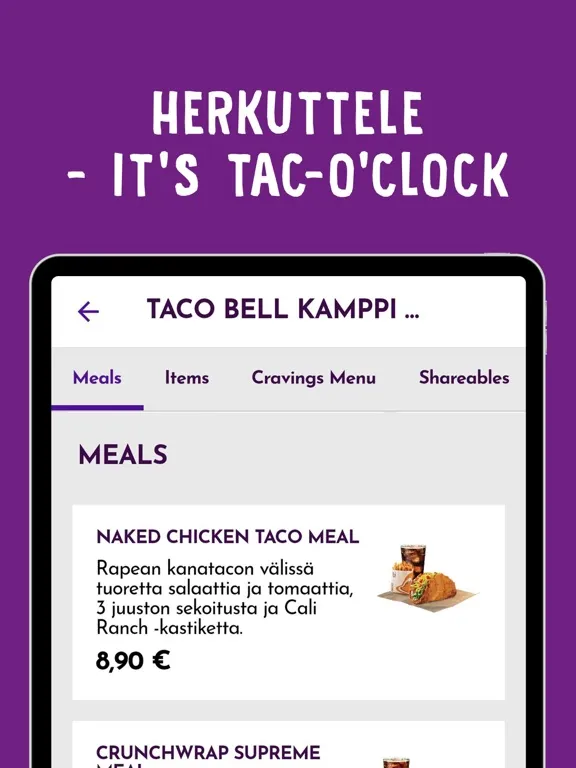 Taco Bell Suomi iPad  Ekran Görüntüleri