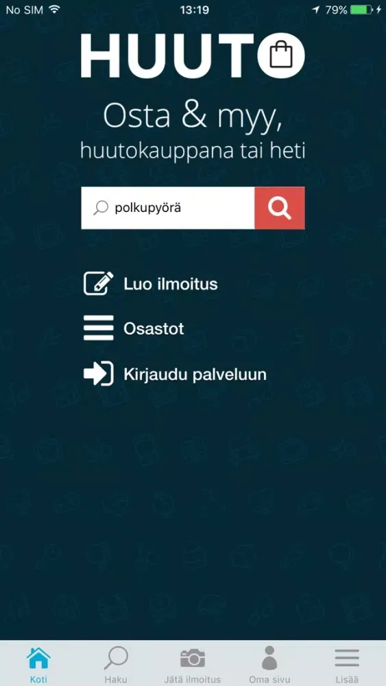 Huuto.net应用截图