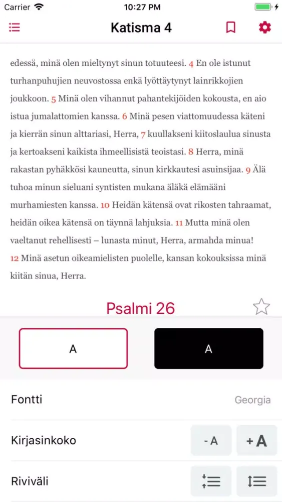 Zrzuty ekranu The Liturgical Psalter