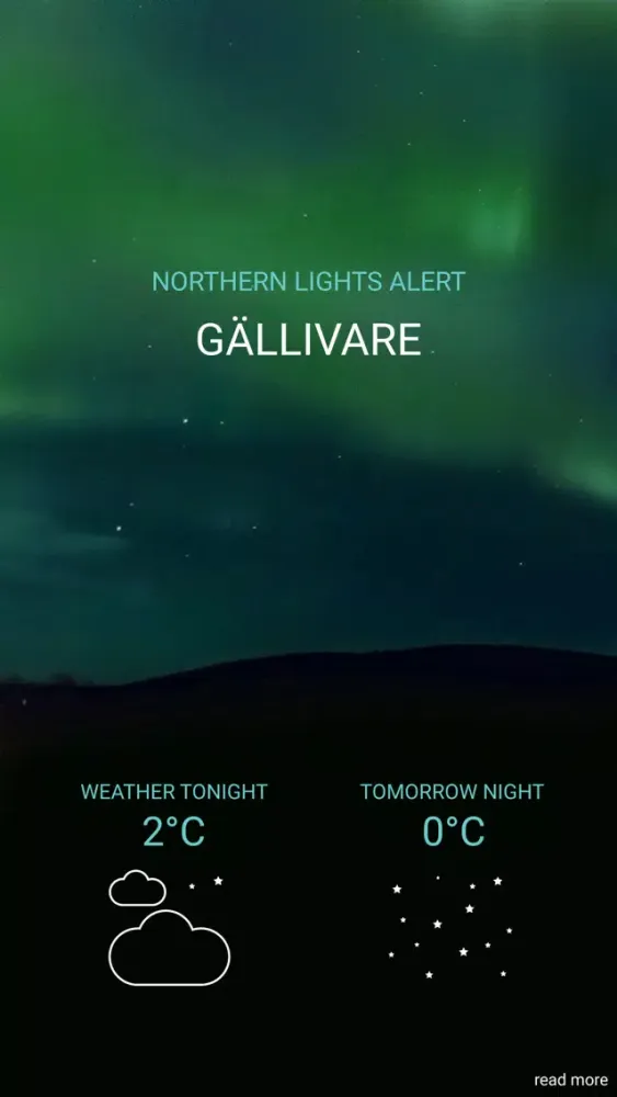 Northern Lights Alert Gällivare應用截圖