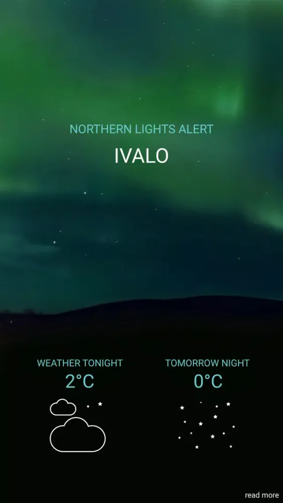 Скриншоты Northern Lights Alert Ivalo