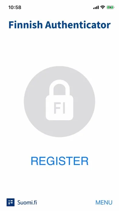 Tangkapan layar Finnish Authenticator