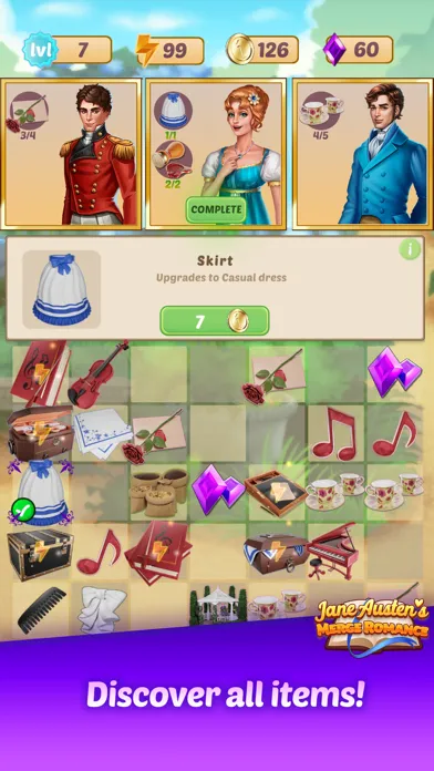 Jane Austen's Merge Romance Screenshots