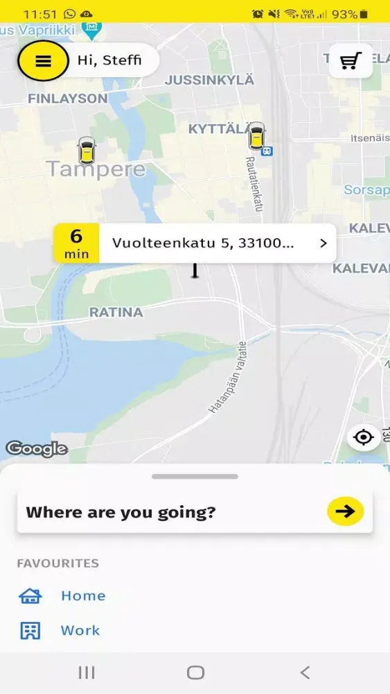 Taksi Tampere स्क्रीनशॉट