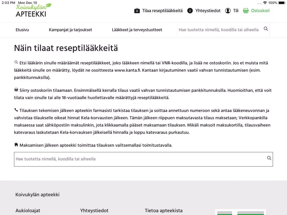 Apteekki / Apotek iPad  스크린샷