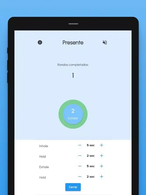Capturas de pantalla de Presente: Respiración a medida iPad 