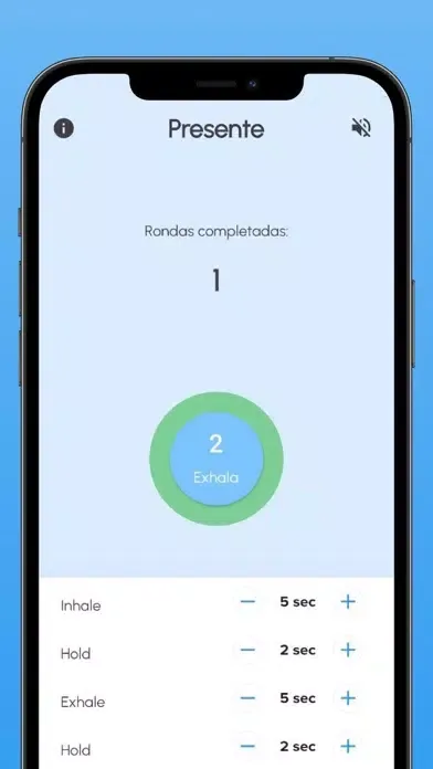 Capturas de pantalla de Presente: Respiración a medida