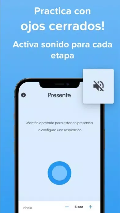 Capturas de pantalla de Presente: Respiración a medida