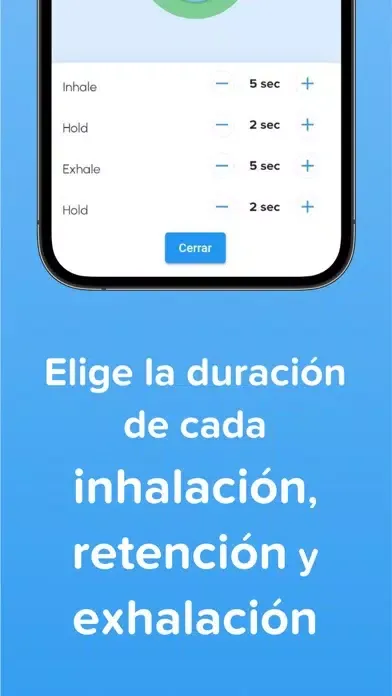 Capturas de pantalla de Presente: Respiración a medida