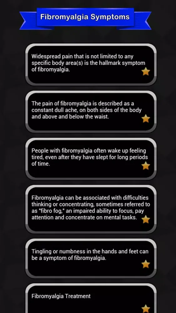 Скриншоты Fibromyalgia Symptoms
