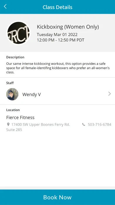 ภาพหน้าจอของ Fierce Fitness Kickboxing