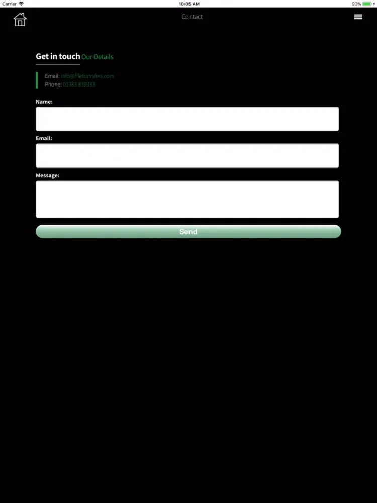 Fife Transfers iPad 应用截图