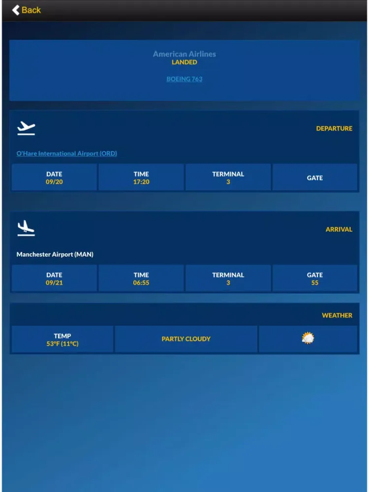 Airport Board : Live flight info and tracker iPad  Screenshots