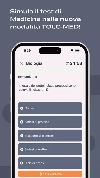 Capturas de pantalla de MedQuiz - TOLC Medicina