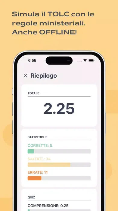 Capturas de pantalla de MedQuiz - TOLC Medicina