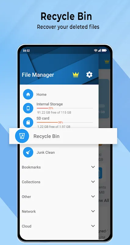 Tangkapan layar ESx File Manager
