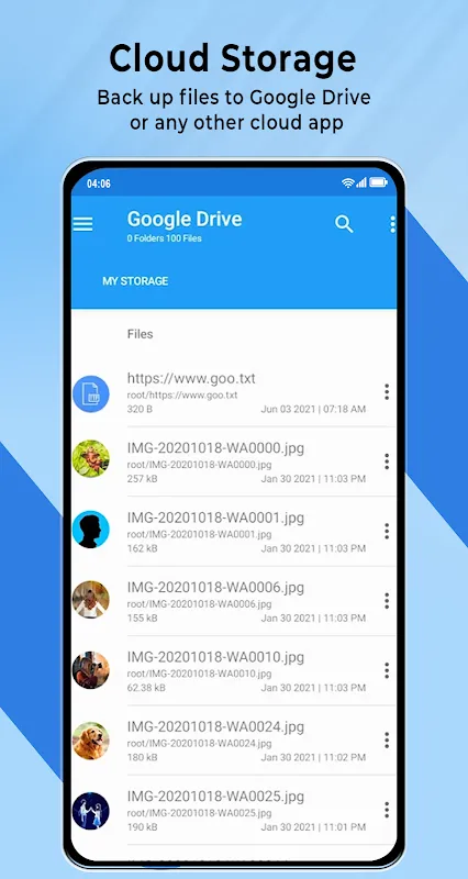 Tangkapan layar ESx File Manager