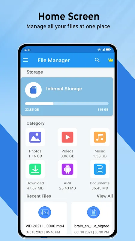 Tangkapan layar ESx File Manager