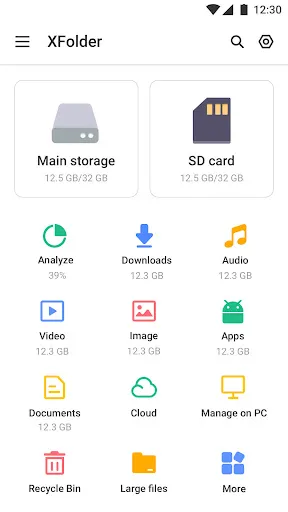 Zrzuty ekranu File Manager