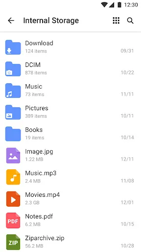 Zrzuty ekranu File Manager