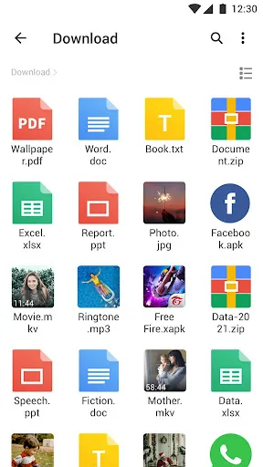 Zrzuty ekranu File Manager