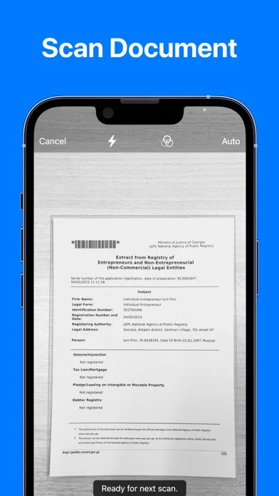 Tangkapan skrin Scanner Doc - Scan Docs to PDF