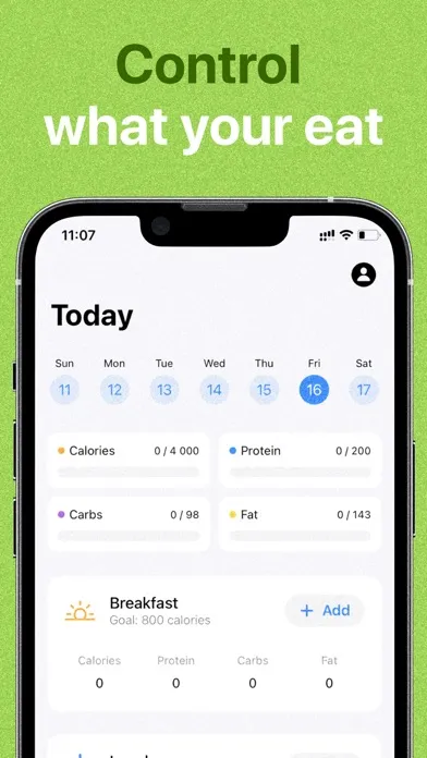 Ảnh chụp màn hình của Calorie Tracker - meal counter