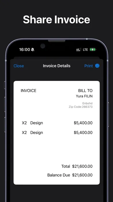 Invoice Maker - Share Invoices स्क्रीनशॉट