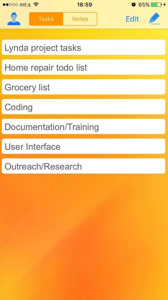 Скриншоты Tasks and Notes