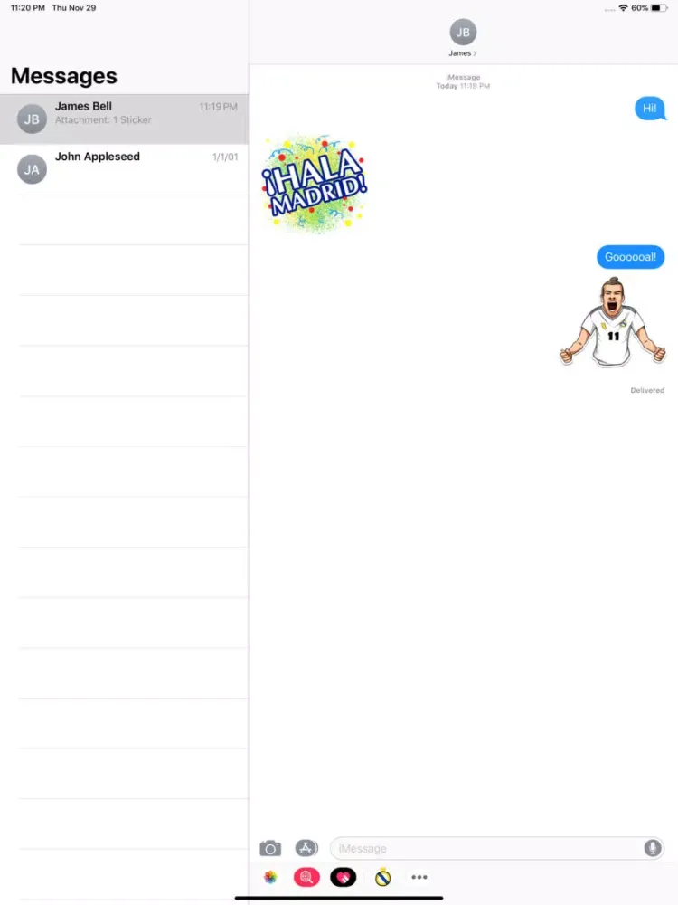 Real Madrid Stickers iPad 應用截圖