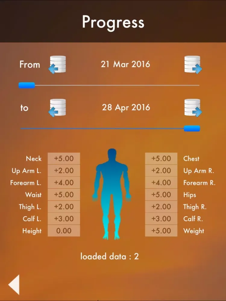 Perfect Body : Fat Calculator & Body Database - Diet and Workout iPad  Screenshots