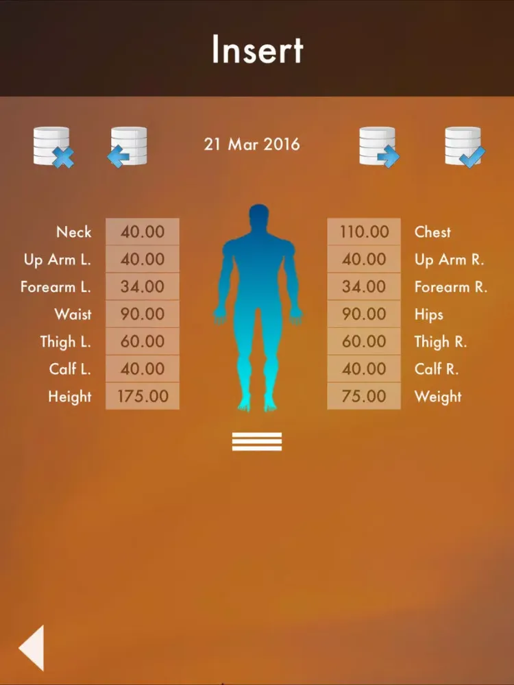 Perfect Body : Fat Calculator & Body Database - Diet and Workout iPad  Screenshots
