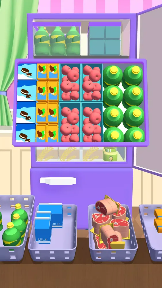 Capturas de tela do Fill Up Fridge